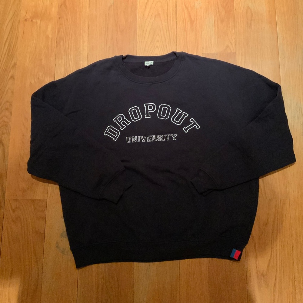 Kule DROPOUT UNIVERSITY  sweatshirt navy blue size L